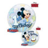 Balon, foliowy 22" QL Bubble Poj. Mickey Mouse 1 U