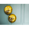 Balon foliowy 21th Birthday, złoty, średnica 45cm