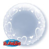 Balon foliowy 24" QL Bubble Deco "serca