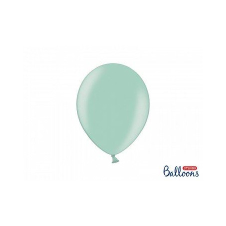 Balony Strong 27cm, Metallic Mint Green