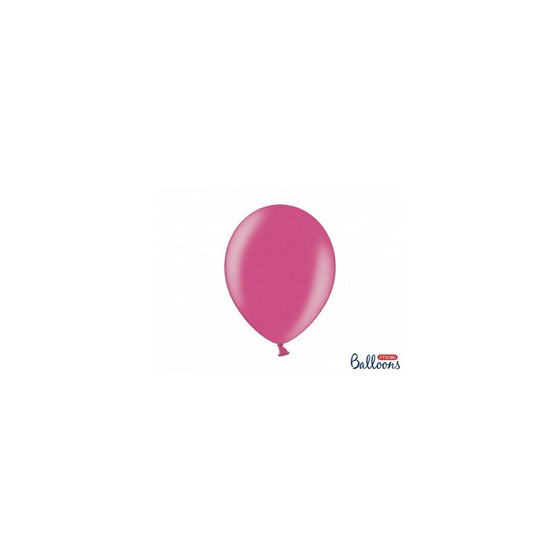 Balony Strong 30 cm Metalic Hot Pink 10 szt.