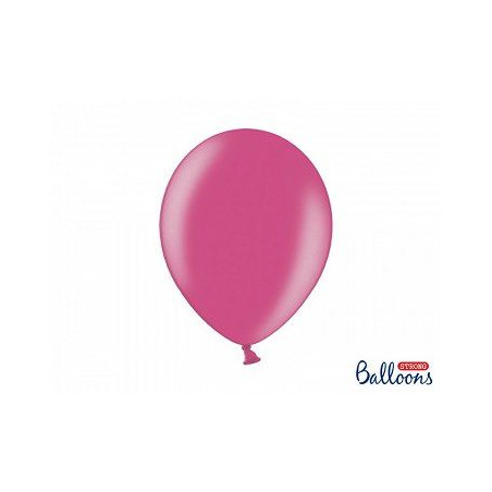 Balony Strong 30 cm Metalic Hot Pink 10 szt.