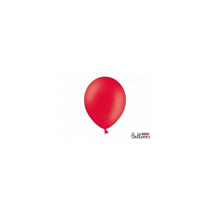 Balony Strong 30 cm, Pastel Poppy Red, 10 szt