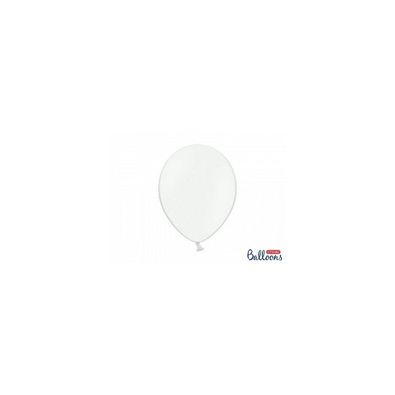 Balony Strong 30 cm, Pastel Pure White, 10 szt