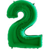 Balon Numer 2 Zielony