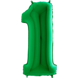 Balon Numer 1 Zielony