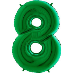 Balon Numer 8 Zielony