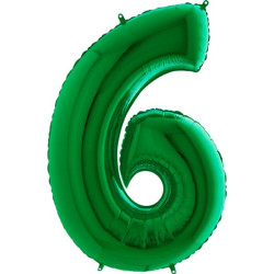 Balon Numer 6 Zielony