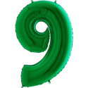 Balon Numer 9 Zielony