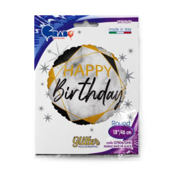 Balon Grabo 18" Marble Mate HB Black