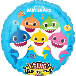 Grający balon foliowy "Baby Shark"