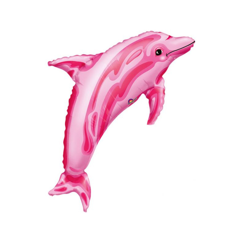 Balon foliowy Delfin różowy 56x84cm