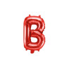 Balon foliowy Litera ''B'', 35cm, czerwony