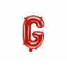 Balon foliowy Litera ''G'', 35cm, czerwony