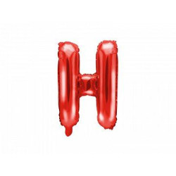 Balon foliowy Litera 'H'', 35cm, czerwony
