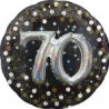 Balon foliowy holograficzny "Sparkling Birthday 70