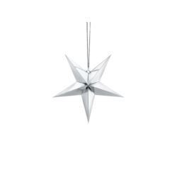 Gwiazda papierowa, 30cm, srebrny