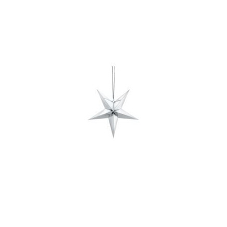 Gwiazda papierowa, 30cm, srebrny
