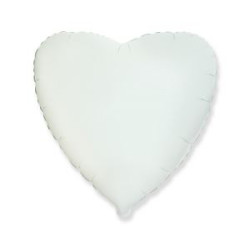 Balon foliowy 18" FX - "Serce" (białe)