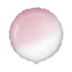 Balon foliowy 18 cali FX - Okrągły (gradient biało