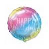 Balon foliowy 18" FX - Birthday tęczowy