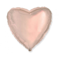 Balon foliowy 18 cali FX - Serce (różowo-złote)