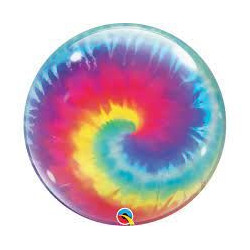 Balon foliowy 22" QL Bubble Tie Dye Swirls