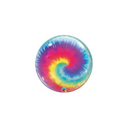Balon foliowy 22" QL Bubble Tie Dye Swirls