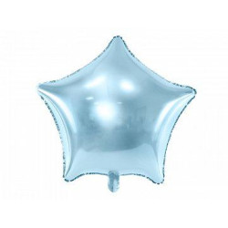 Balon foliowy Gwiazdka, 48cm, błękitny 1 szt.