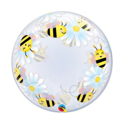 Balon foliowy 24" QL Deco Bubble Sweet Bees & Dais