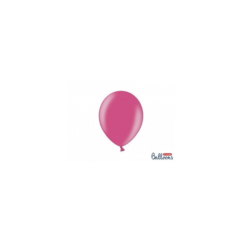 Balony Strong 27cm, Metallic Hot Pink