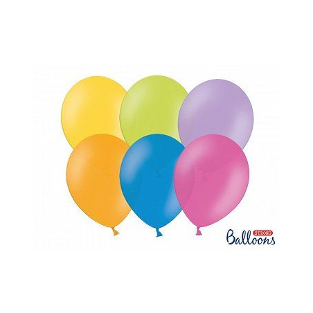 Balony Strong 27cm, Pastel Mix 10 szt.