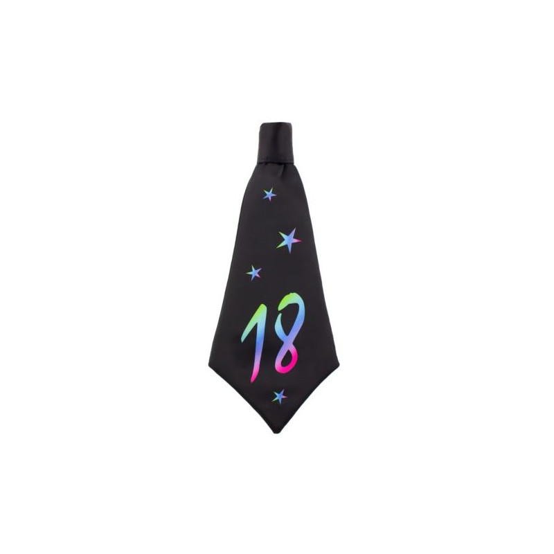 Krawat urodzinowy B&C 18, rozm. 42x18 cm