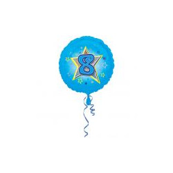 Standard HX urodziny 8 balon foliowy S40 opakowani