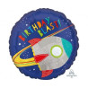 Balon foliowy  Blast off Birthday 43cm