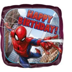Balony foliowe standard "Spiderman Happy Birthday"