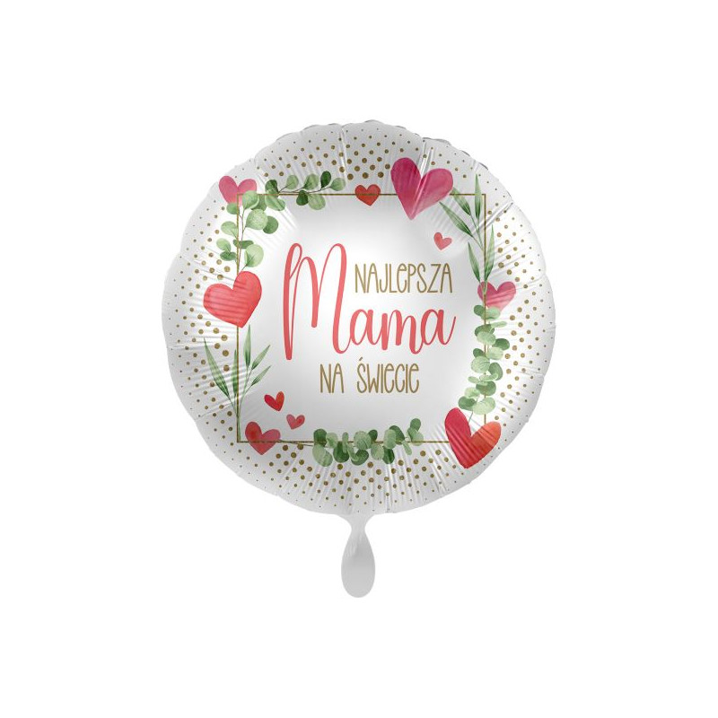 Balon foliowy 18'' (43 cm) Amscan, Najlepsza Mama