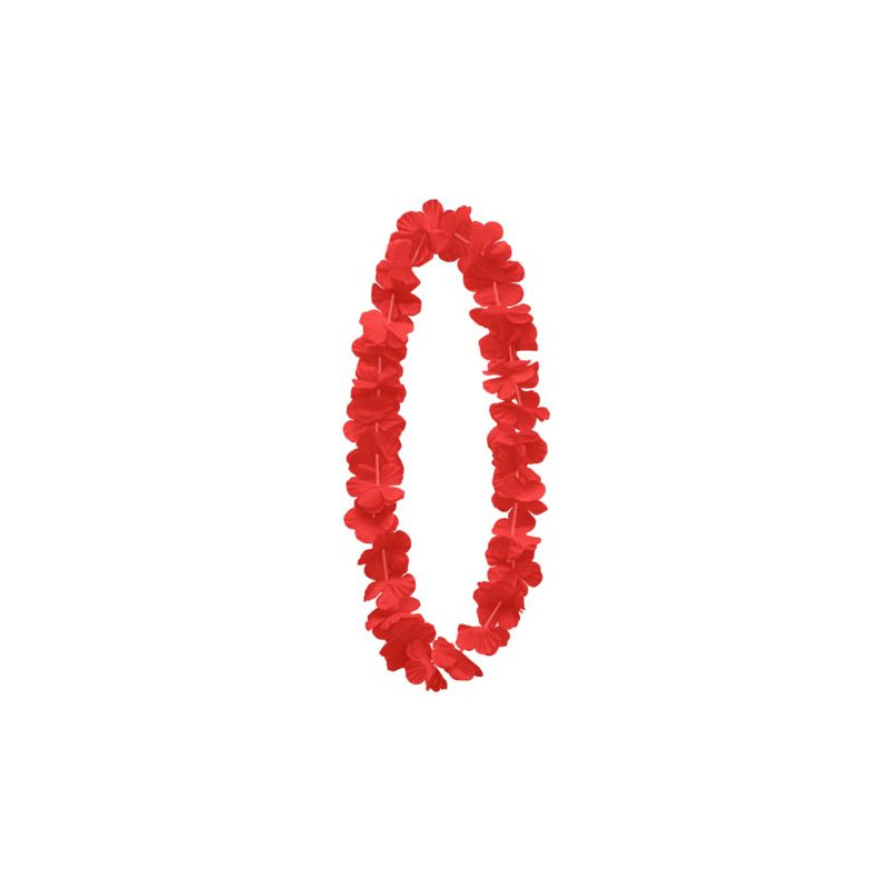 Naszyjnik hawajski, czerwony, 100 cm