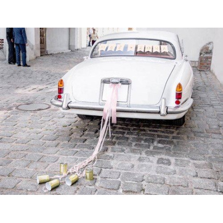 Zestaw dekoracji samochodowych jasnoróżowy Mąż Żon
