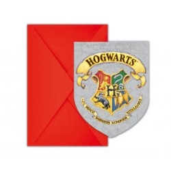 Zaproszenia z kopertą "Harry Potter Hogwarts House