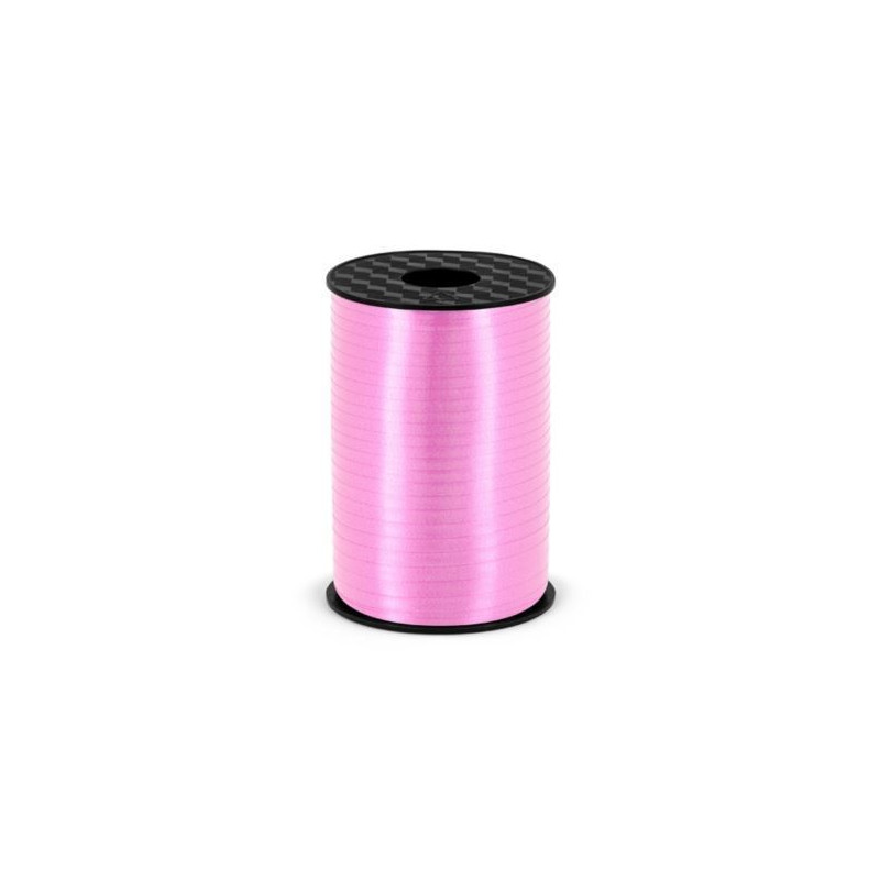 Wstążka plastikowa,j.różowy 5mm/225m