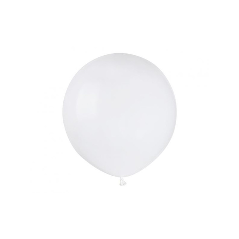 Balony G150 pastel 19" - białe 01/ 50 szt.
