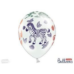 Balony 30cm, Zoo, Pastel Pure White