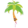 Balon foliowy "Hawajskie Party - palma" 1 szt.