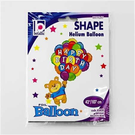 Balon Grabo 42'' 107cm Birthday Balloon Bear