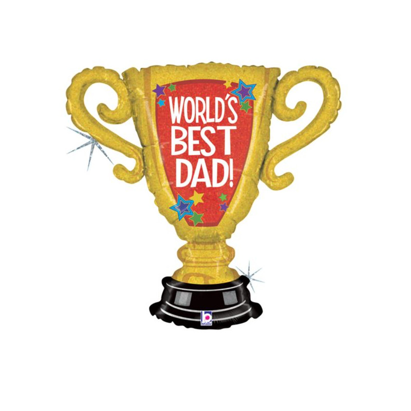 Balon Grabo 33'' Worlds Best Dad Trophy