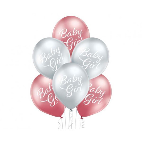 Balony 12" Baby Girl , 6 szt.