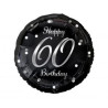 Balon foliowy B&C Happy 60 Birthday, czarny