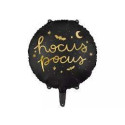 balony, balony na hel, dekoracje balonowe, balony Łódź, balony z nadrukiem Balon foliowy Hocus Pocus, 45 cm, czarny