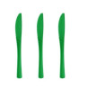 Noże plastikowe duże ciemno zielone 10szt